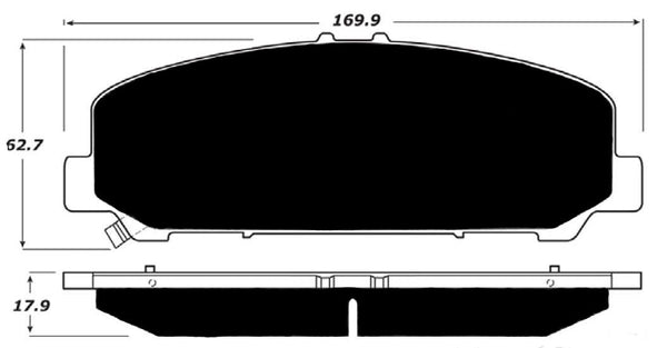 Porterfield Brake Pads for 2017 INFINITI QX80