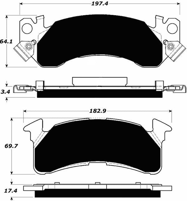 Porterfield Brake Pads for 1991 GMC SUBURBAN 2500 4WD