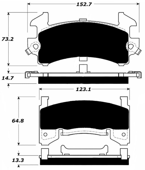Porterfield Brake Pads for 1996 GMC T-15 JIMMY 4WD