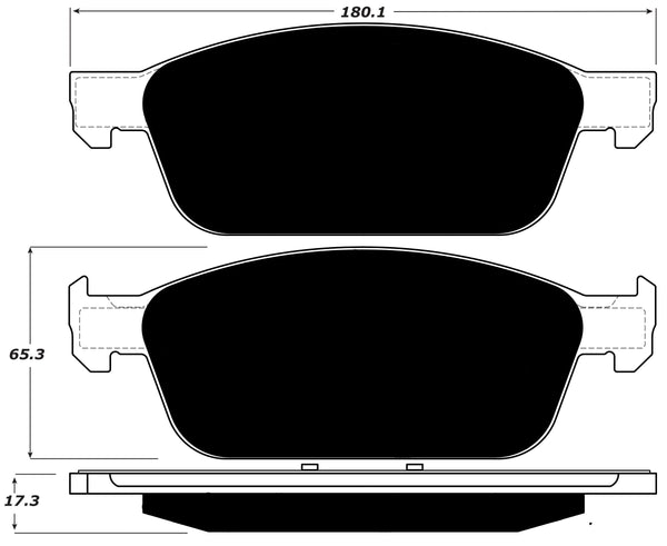 Porterfield Brake Pads for 2014 FORD FOCUS ST