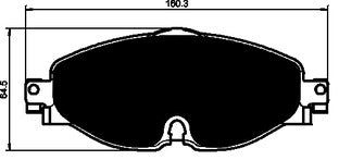 Porterfield Brake Pads for 2017 VOLKSWAGEN GOLF - exc 276mm Front Discs