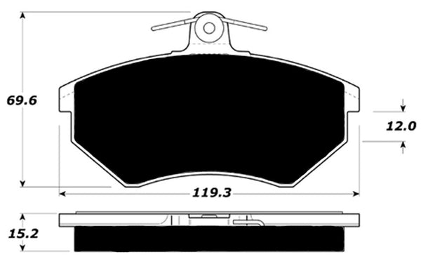 Porterfield Brake Pads for 1985 VOLKSWAGEN QUANTUM - SYNCHRO