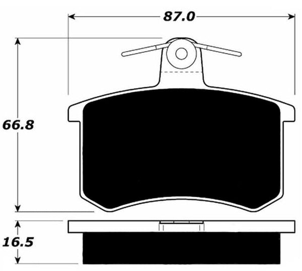 Porterfield Brake Pads for 1992 AUDI 80 Quattro