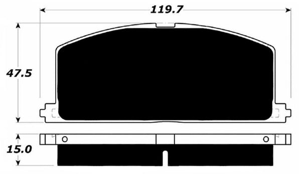 Porterfield Brake Pads for 1987 TOYOTA CELICA GT-S