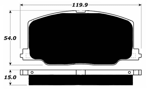 Porterfield Brake Pads for 1991 TOYOTA CAMRY