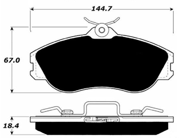 Porterfield Brake Pads for 1989 AUDI 90 Quattro w/DOHC Eng