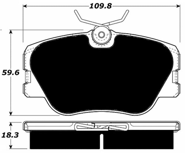 Porterfield Brake Pads for 1988 MERCEDES-BENZ 300E w/ASR exc. 4MATIC