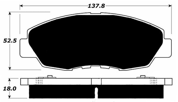 Porterfield Brake Pads for 1997 HONDA ACCORD Coupe LX w/o ABS