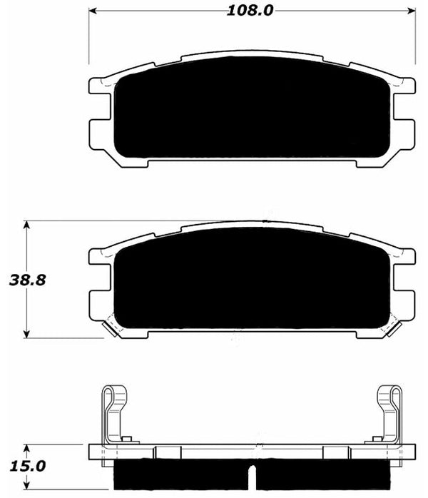 Porterfield Brake Pads for 1990 SUBARU LEGACY SEDAN 4WD TURBO