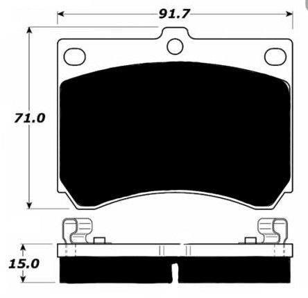Porterfield Brake Pads for 1994 MERCURY TRACER SOHC 1.9L