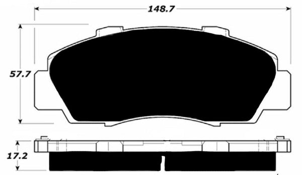 Porterfield Brake Pads for 1995 HONDA ACCORD Wagon EX