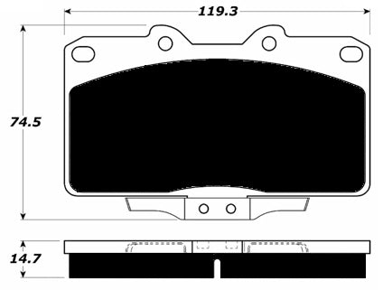 Porterfield Brake Pads for 1995 MITSUBISHI 3000 GT-VR4