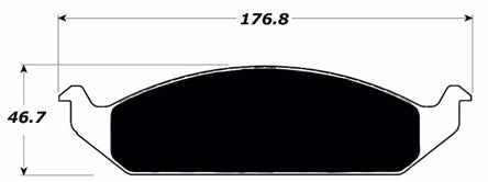 Porterfield Brake Pads for 1995 CHRYSLER CIRRUS w/rear discs