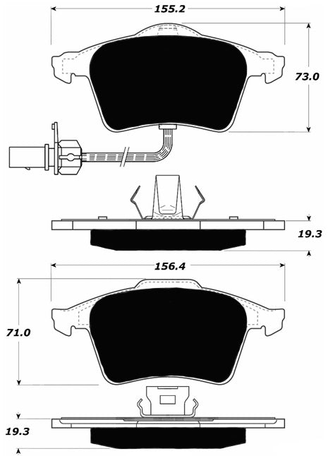 Porterfield Brake Pads for 2007 AUDI A4 Quattro - 3.2L Wagon