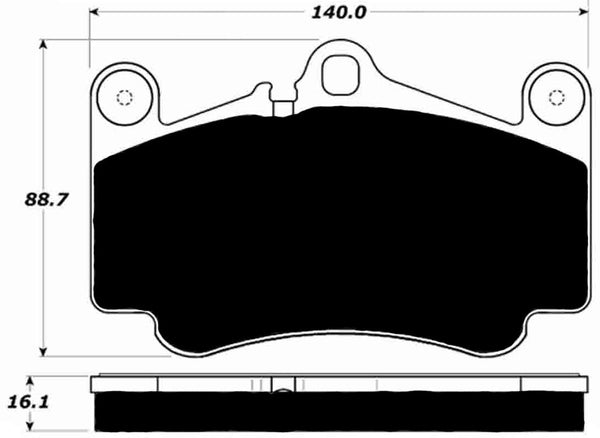 Porterfield Brake Pads for 2012 PORSCHE 911 Carrera 4S Type 997 Iron Discs