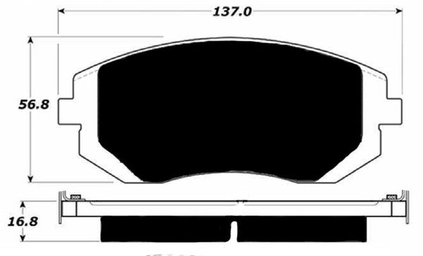 Porterfield Brake Pads for 2007 SUBARU LEGACY WAGON 2.5i Limited