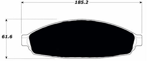 Porterfield Brake Pads for 2007 FORD CROWN VICTORIA Police