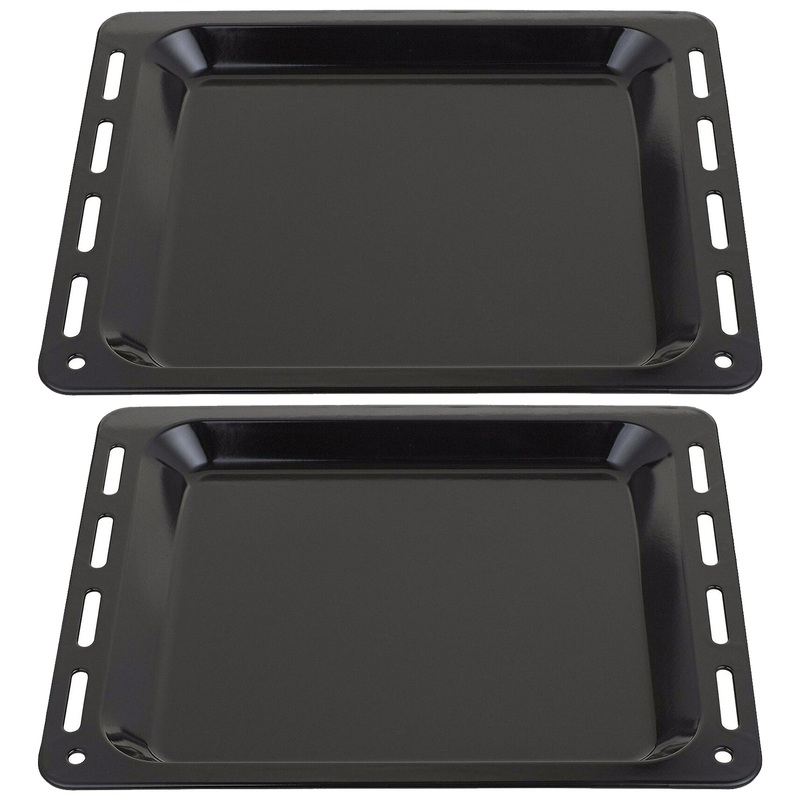 Baking Tray Enamelled Pan for Arrow Oven Cooker (448mm x 360mm x 25mm, Pack of 2)