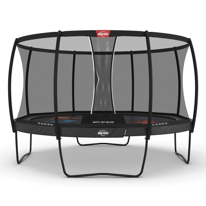 Berg Champion Regular Trampoline | 430CM/ 14FT | Safety Net Deluxe XL | Grey | 35.44.88.02