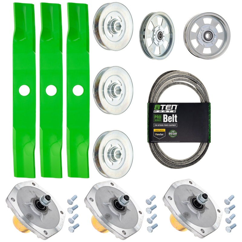 Blade Spindle Belt idler Kit for Kubota Z421 Z422 RCK54P-400Z K5613-34340