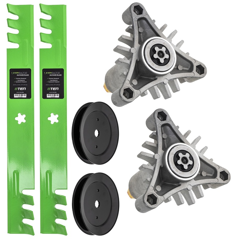 Blade Spindle Pulley Deck Kit For AYP Wizard Poulan Pro MK1009914