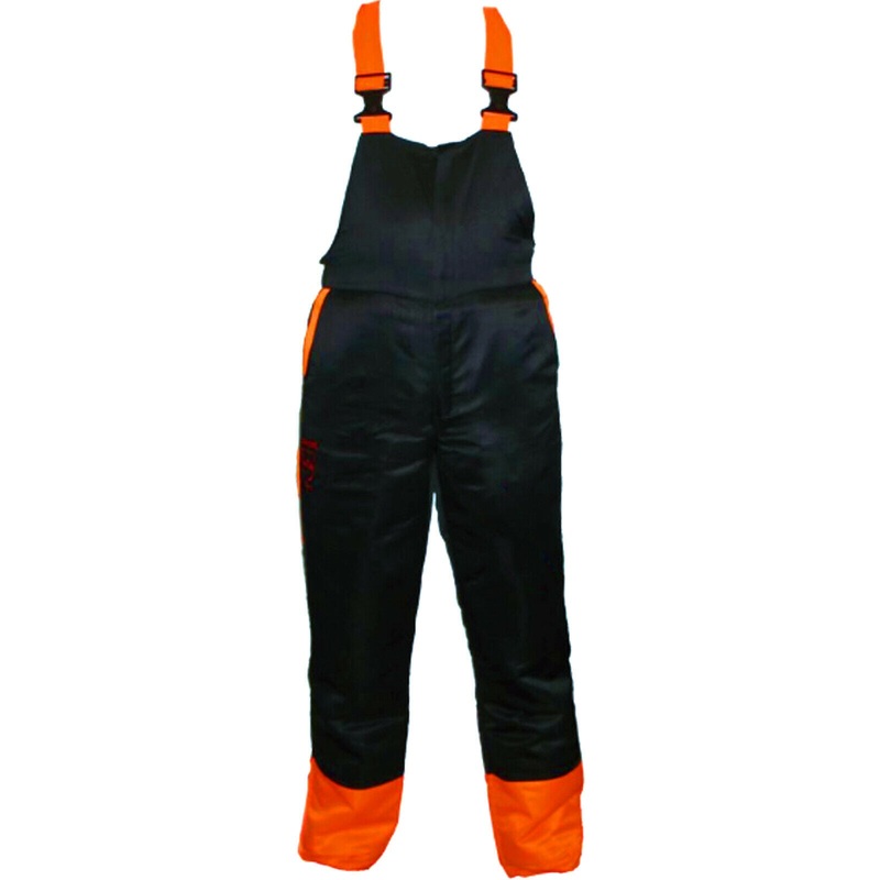 Chainsaw Bib Brace Large 34/38 Class A 20m/s + Forestry Gloves + Safety Goggles