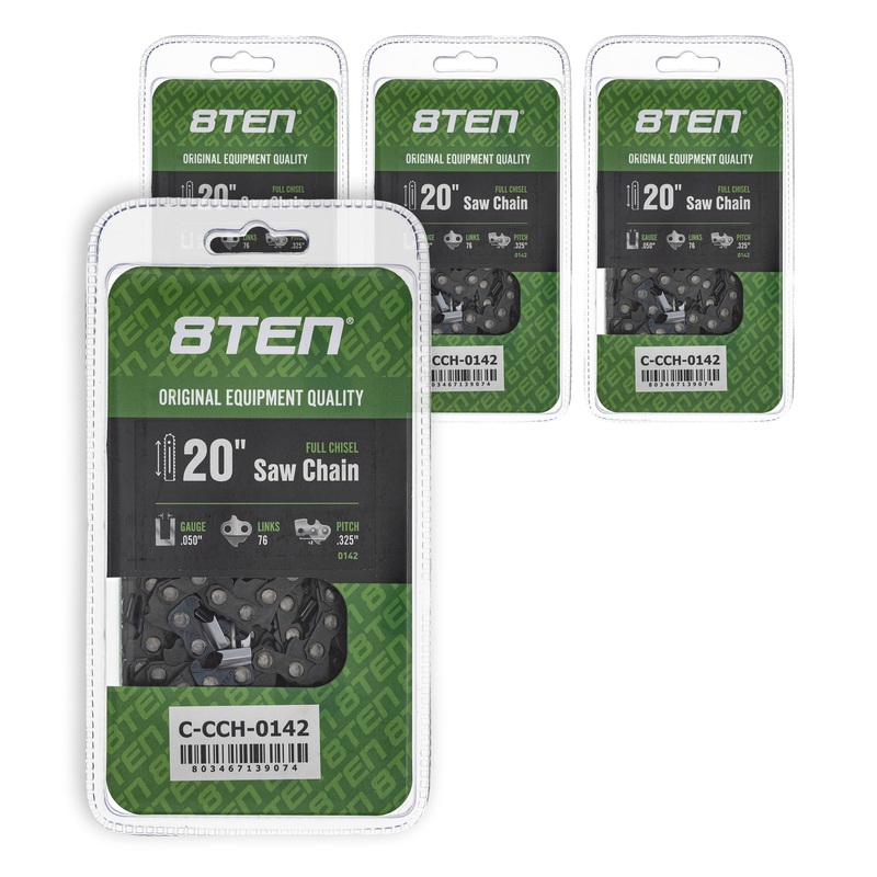 Chainsaw Chain 20 Inch .050 .325 76DL For Oregon 20LPX076G | 4-PACK