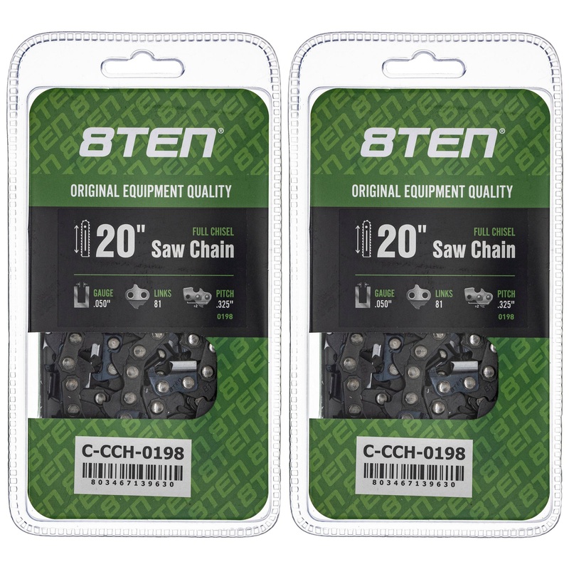 Chainsaw Chain 20 Inch .050 .325 81DL For Husqvarna Stihl 20LPX081G 23RS381E 20LGX081G 23RSC81 | 2-PACK