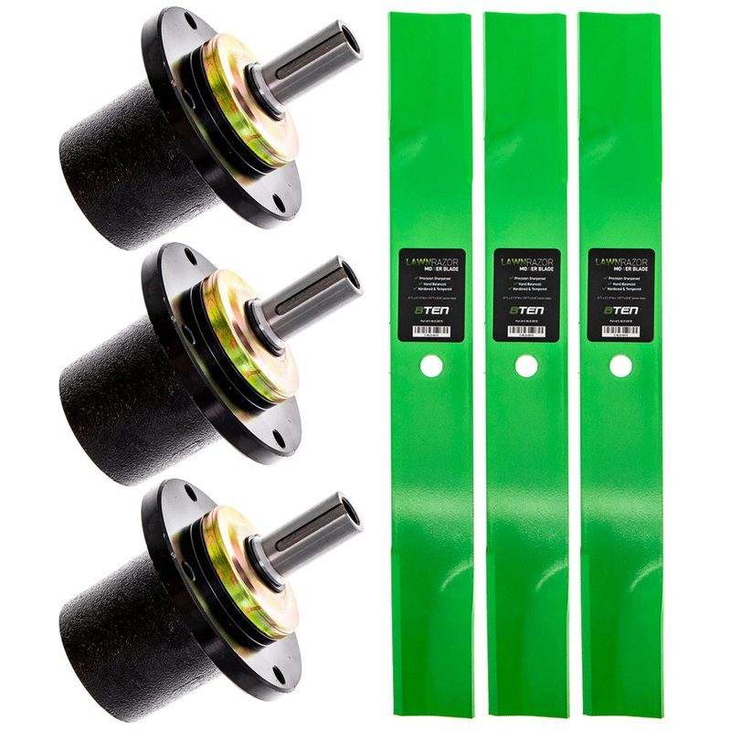 Deck Spindle & Mower Blade Kit For Schiller Gravely Great Dane MK1002064