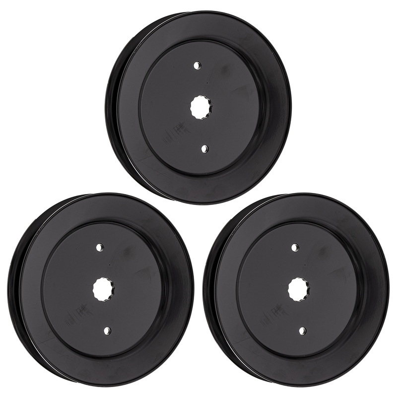 Deck Spindle Pulley Set For AYP Husqvarna Poulan Pro 153535 173436 532129861 129861 532173436 | 3-PACK