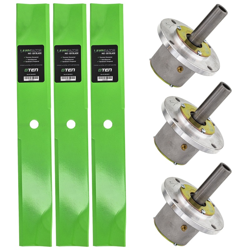 Deck Spindles & Mower Blades Kit For John Deere MK1001887