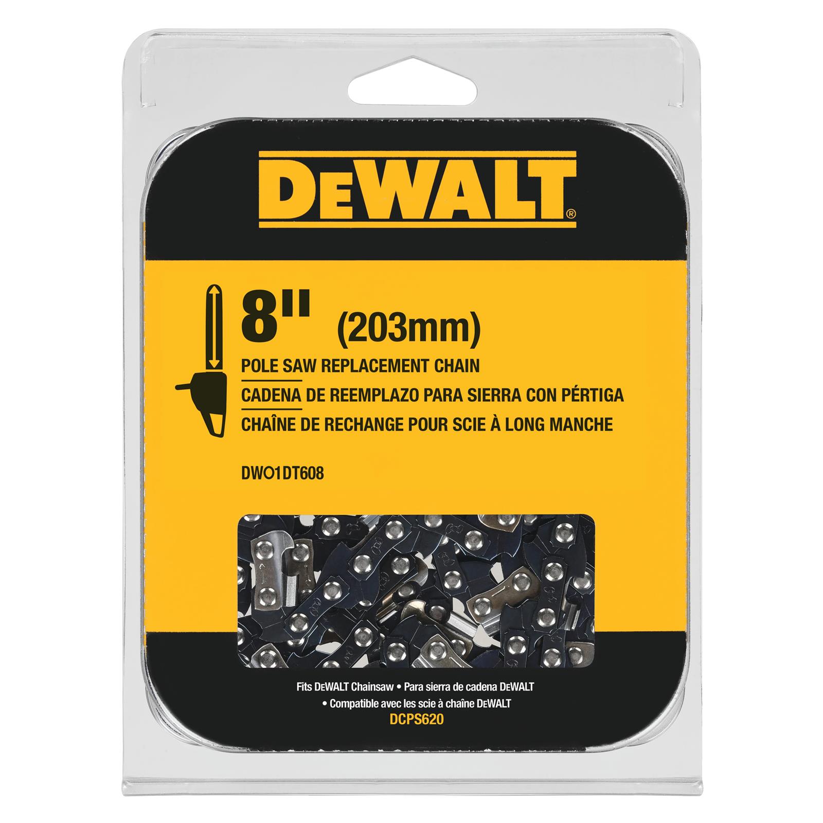 DeWalt 8″ Polesaw Chain #DWO1DT608