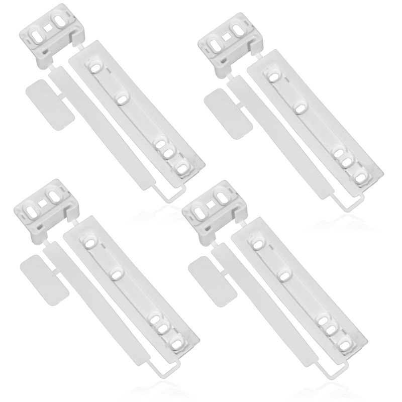 Door Plastic Mounting Bracket Fixing Slide Kit for John Lewis Integrated Fridge & Freezer (Pack of 4)