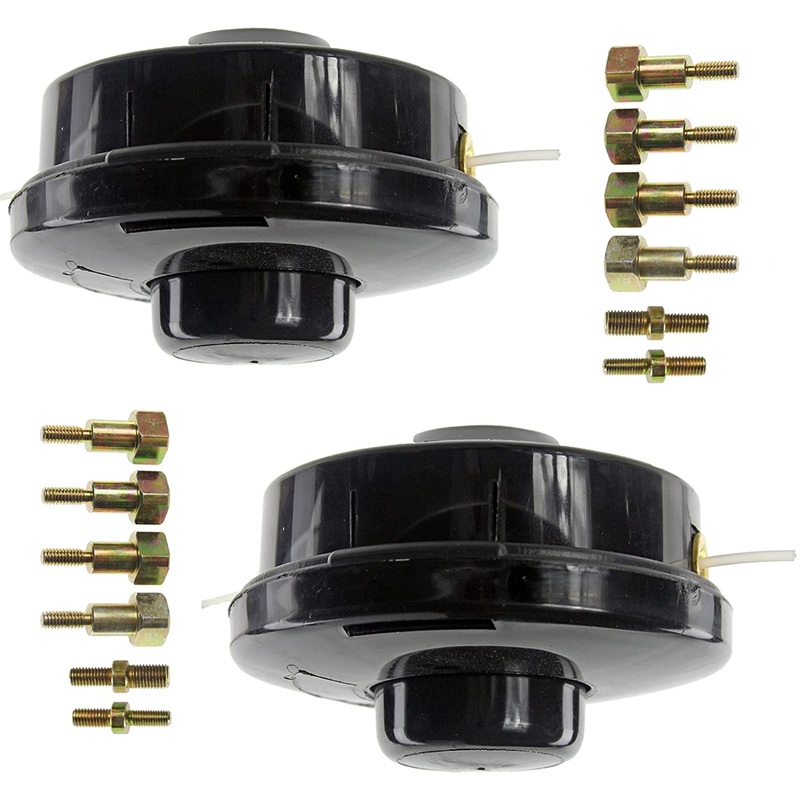 Dual 2 Line Bump Feed Spool Head for HUSQVARNA Strimmer Trimmer Brushcutter (Pack of 2)
