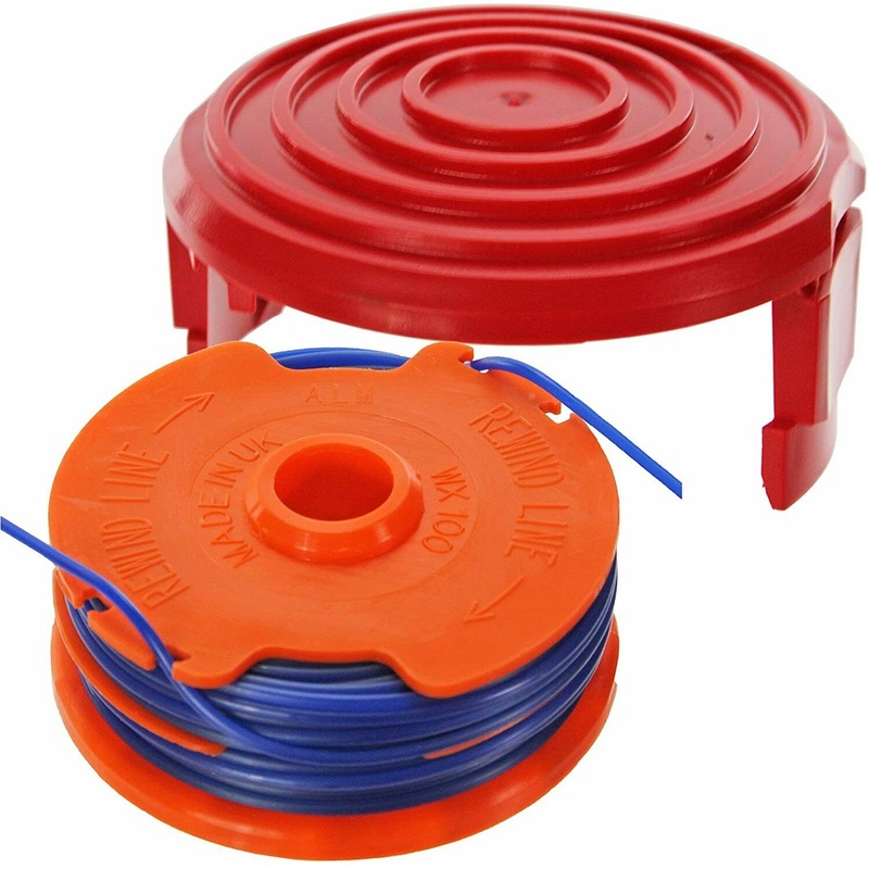 Dual Strimmer Line Spool Head Base Cover Cap for QUALCAST GT25 GGT3503 GGT350A1