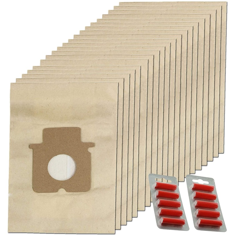 Dust Bags for Panasonic Vacuum Cleaner MC-E (Pack of 20 + 10 Fresheners)
