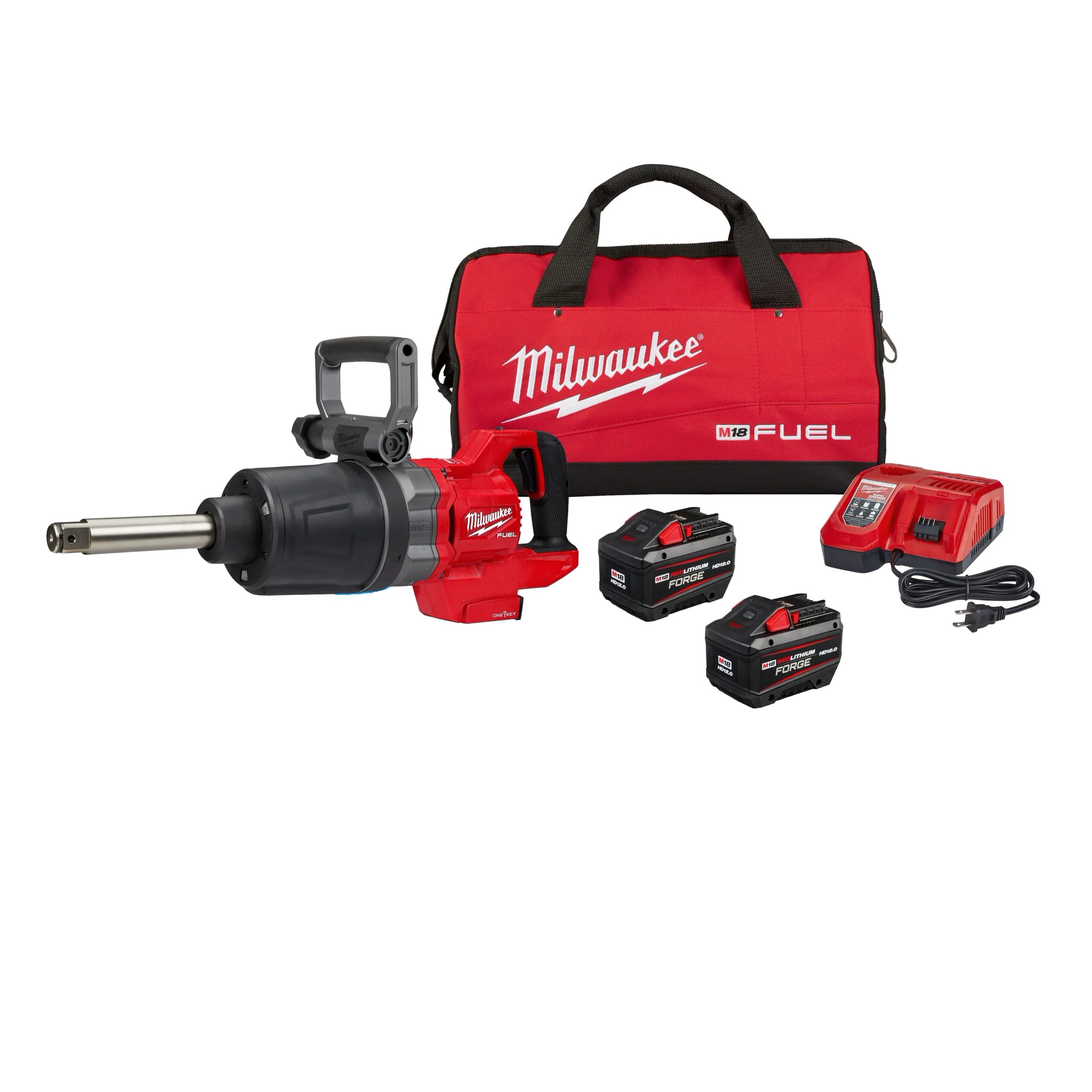 Milwaukee M18 Fuel 1″ D-Handle Ext. Anvil High Torque Impact Wrench W/ One-Key Kit #2869-22HD