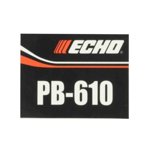 Echo OEM X503002221 - LABEL, MODEL - Echo Original Part