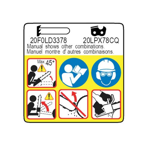 Echo OEM X505009480 LABEL, CAUTION Echo Original Part