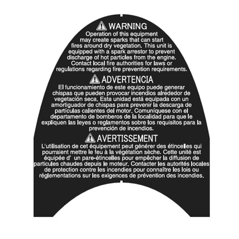 Echo OEM X505010420 LABEL, CAUTION Echo Original Part