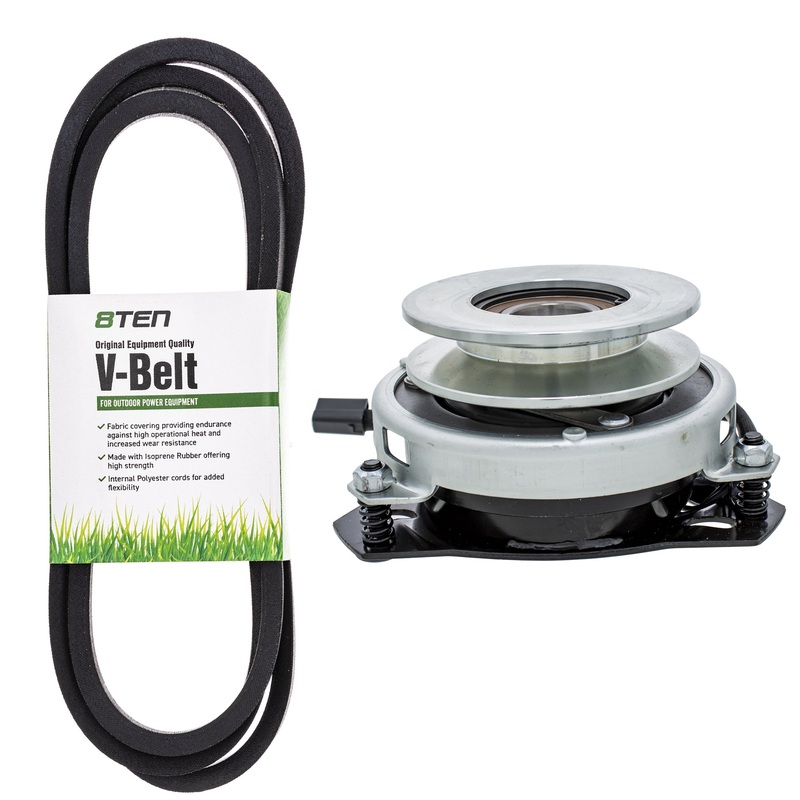 Electric PTO Clutch & Belt Kit For Yard-Machines White Outdoor Troy-Bilt MK1006390