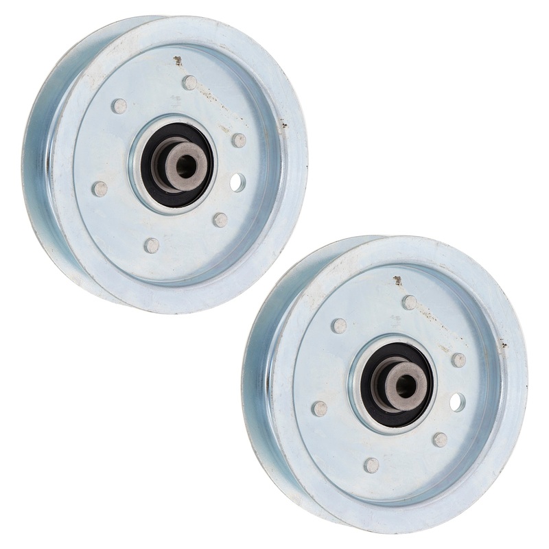Flat Idler Pulley Set For Cub Cadet White Outdoor Huskee 756-1229 7023966 7023966YP 23966 2441649 | 2-PACK