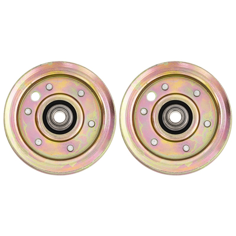 Flat Idler Pulley Set For Husqvarna Poulan Pro Jonsered 177968 193197 532177968 532193197 21546308 | 2-PACK