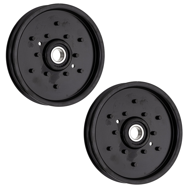 Flat Idler Pulley Set For John Deere Sabre Scotts AM106627 AUC16698 am121602 | 2-PACK