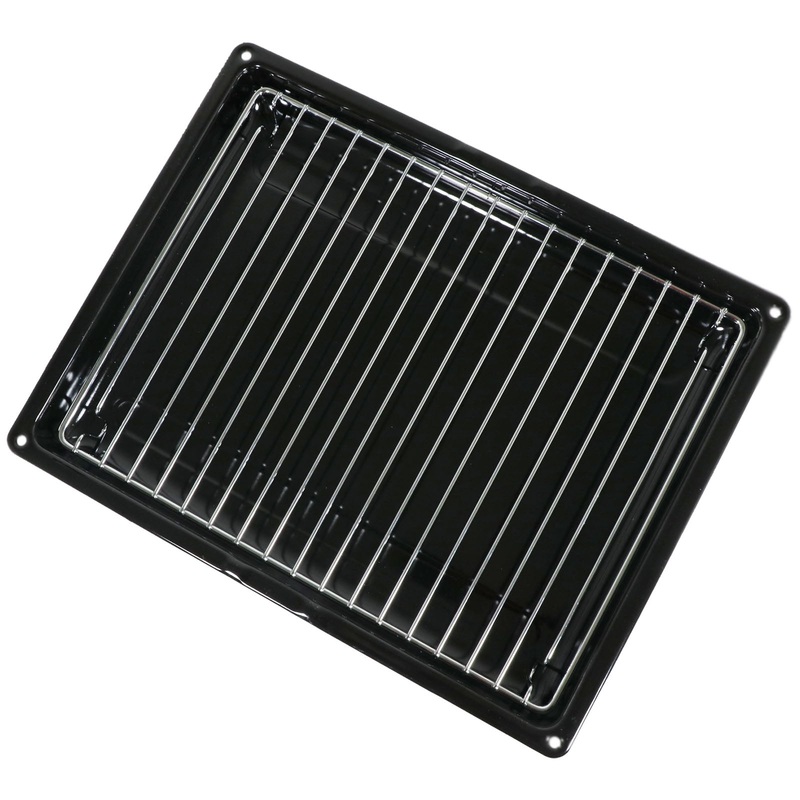 Flavel Oven Grill Pan Drip Tray Baking Roasting Enamel Small 355 x 280 mm + Insert