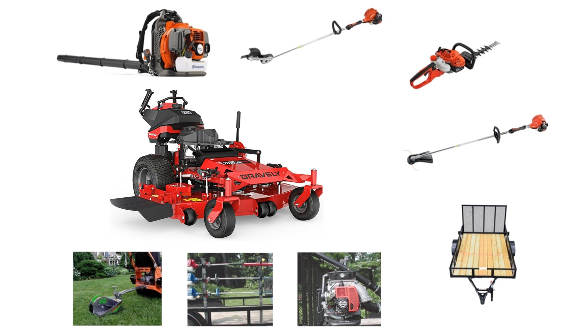 GE570 Gravely Mower Bundle – Pro-Walk 36 Hydro Walk Behind 350BT Blower HC-2020 Hedge Trimmer