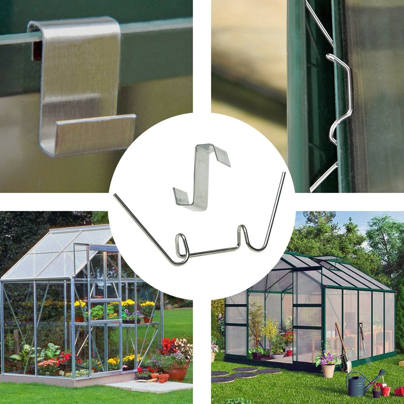 Greenhouse W + Z Clips Spring Wire Glazing Fixing Clamp Overlap Clip Pack of 500
