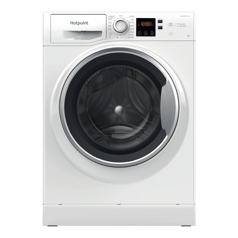 Hotpoint Anti-stain Washing Machine | White | 8kg | 1400rpm | A Rated | NSWE 846 WS UK