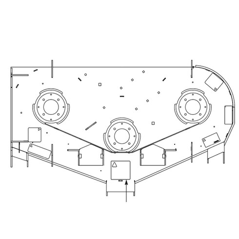 Hustler OEM 552872 SERVICE DECK 48 IN FASTRAK Hustler Original Part