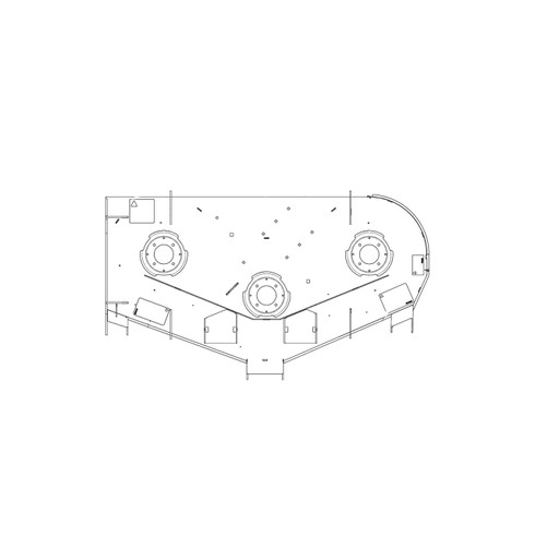 Hustler OEM 552873 SERVICE DECK 54 IN FASTRAK Hustler Original Part